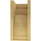 Ekena Millwork 11"W x 11"D x 22"H Wide Rivera Rough Cedar Woodgrain TimberThane Corbel, Primed Tan CORUR11X11X22RIVRCPR - alternate 4